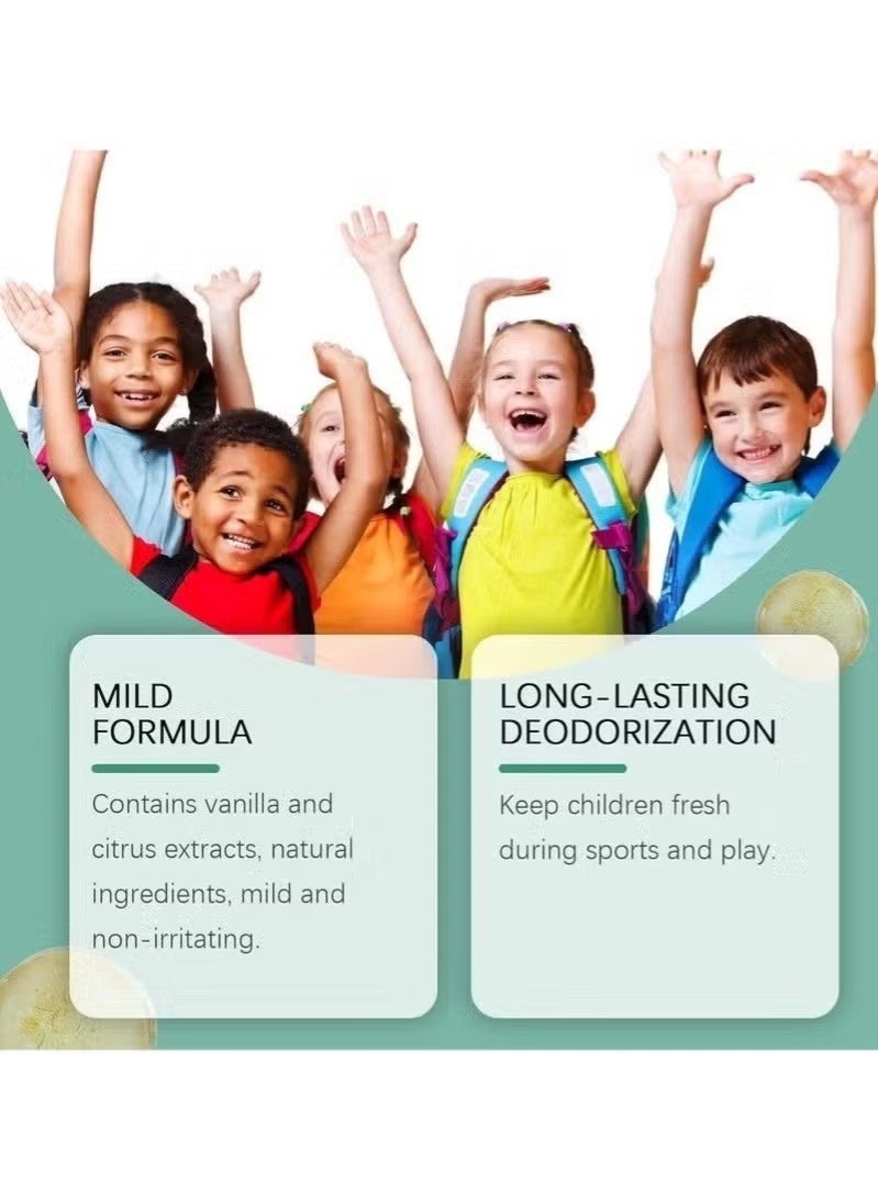 wiieey Natural Deodorant for Kids & Teens, Aluminum Free, Alcohol-Free, Paraben Free, 24 Hr Odor Protection, Clean Fresh Scent, Kids & Tweens, Hypoallergenic Deodorant 50ml (white) - Image 3